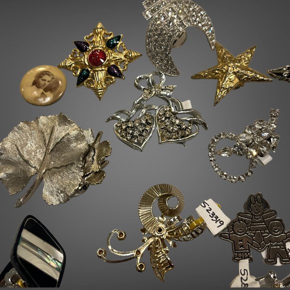 Huge Lot Vintage Brooches Pins Womens Jewelry - Picture 7 of 14